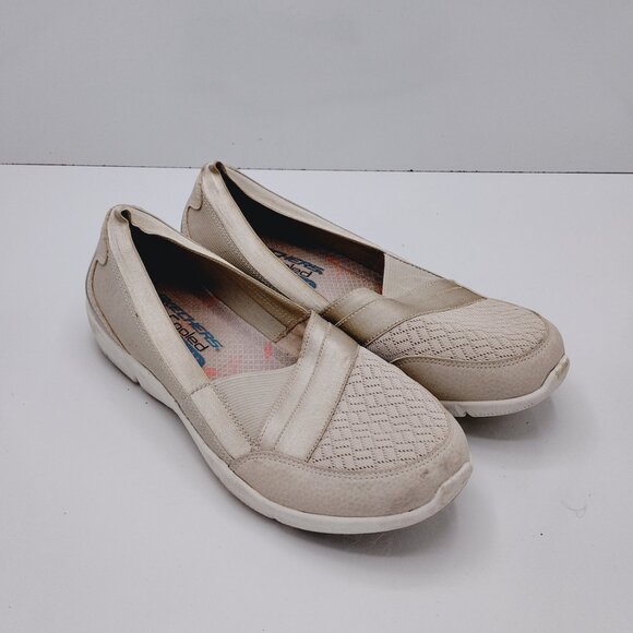 Skechers Women’s Natural Slip-On Air Cooled Memory Foam Shoes Size 7  SN 100026 - Picture 2 of 7